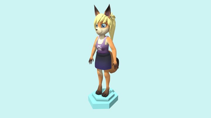 Fox figure 3D Model