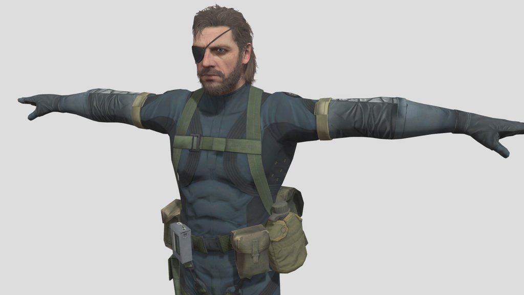 Metal Gear Solid Phatom Pain Big Boss Mixamo Rig