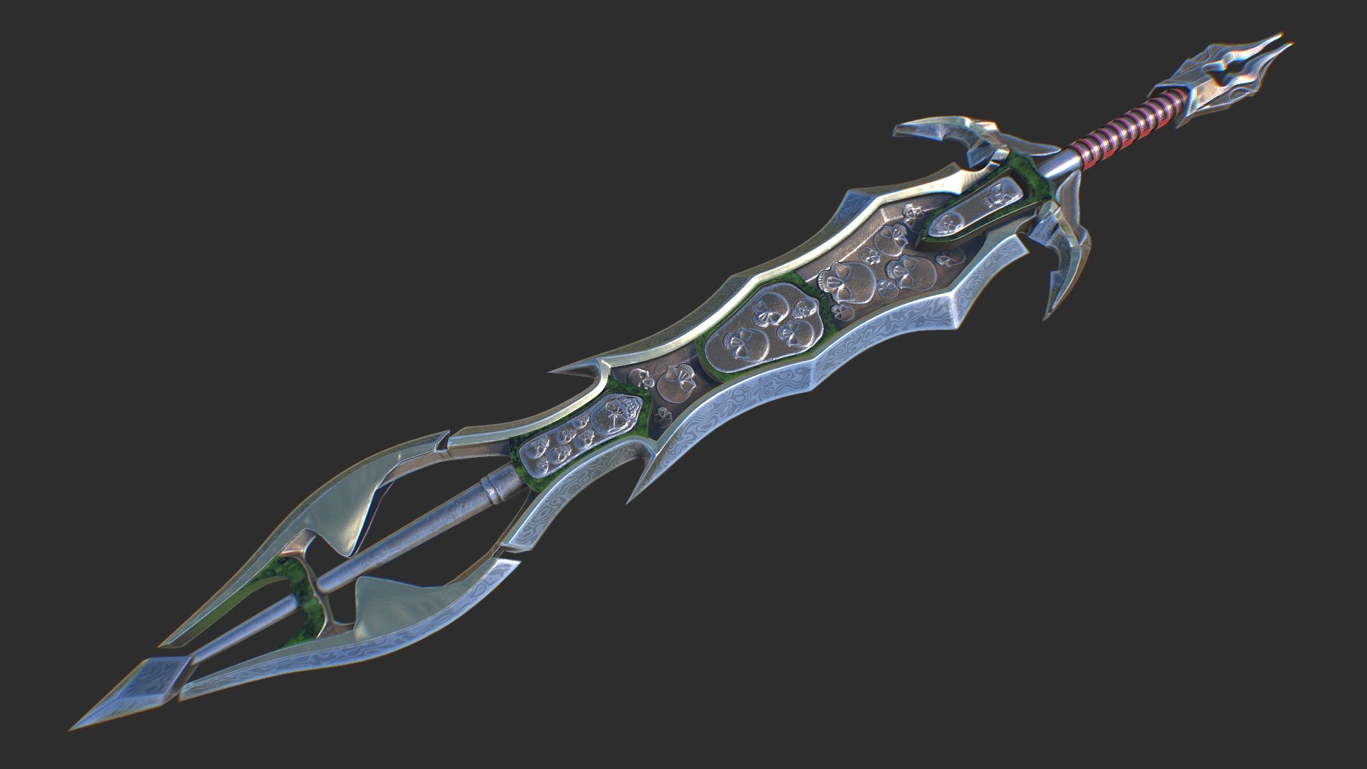 Fantasy_sword_2 - 3D model by Nicu_Tepes_Vulpe [8c7982a] - Sketchfab