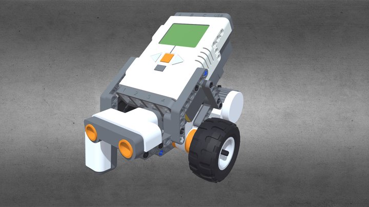 LEGO Mindstorms REM light and ultrasonic sensors 3D Model