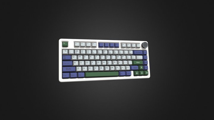 aula f75 Mechanical keyboard 3D Model
