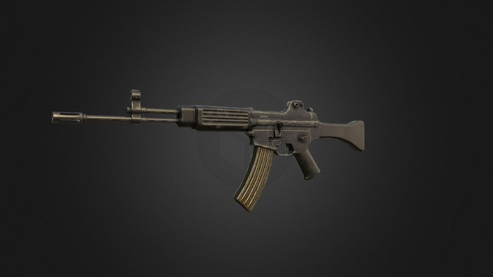 k2 assault rifle 3D Model