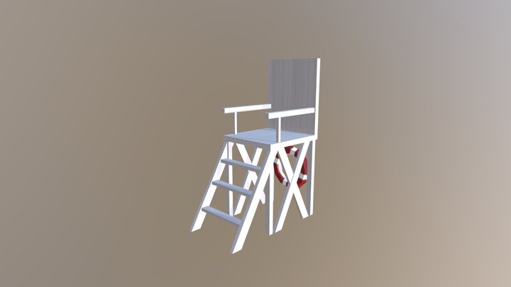 Cadeira Salva-vidas 3D Model