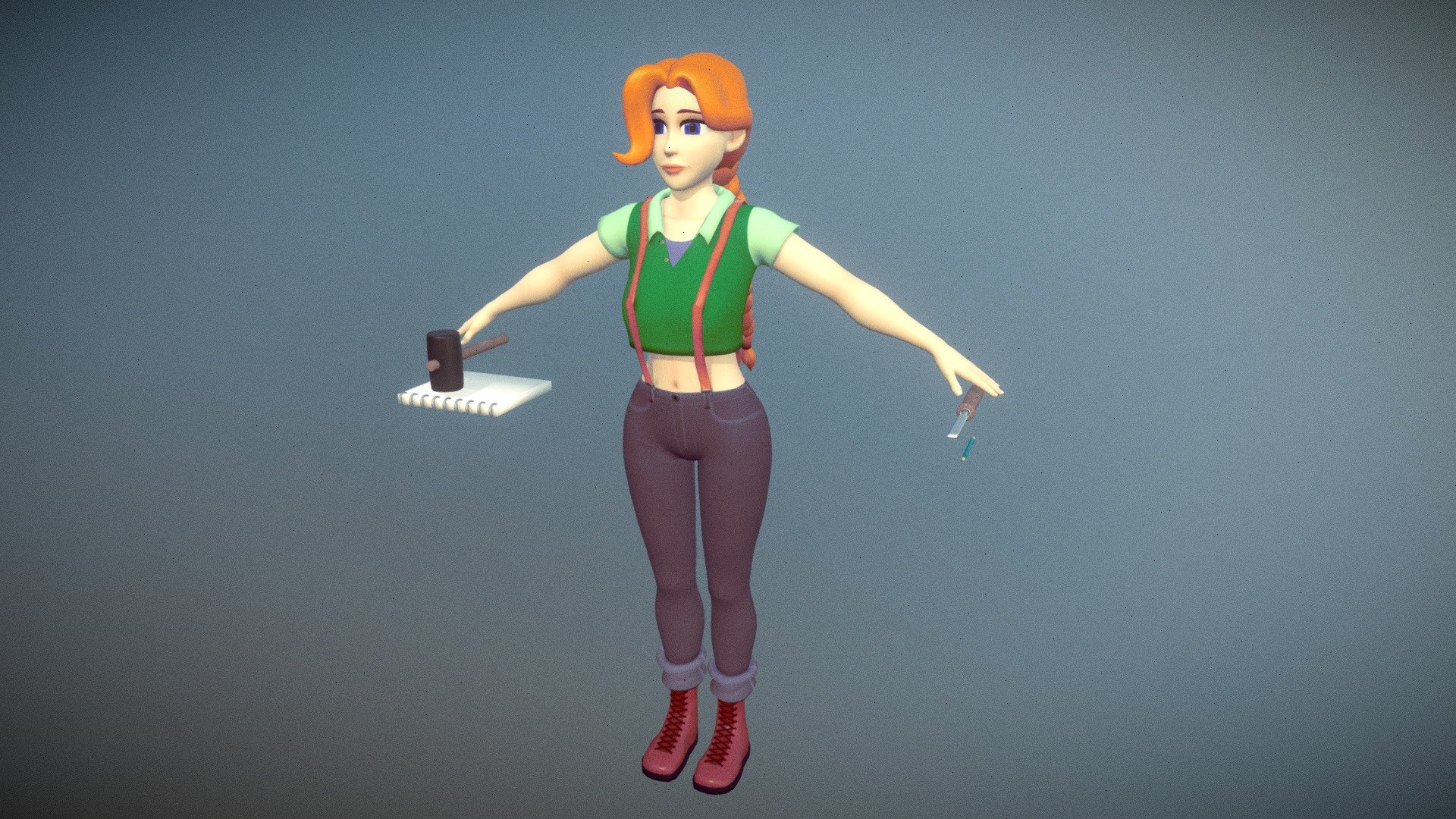 Leah (Stardew Valley) - Download Free 3D model by EseJota11 (@EseJota)  [8c7f347]