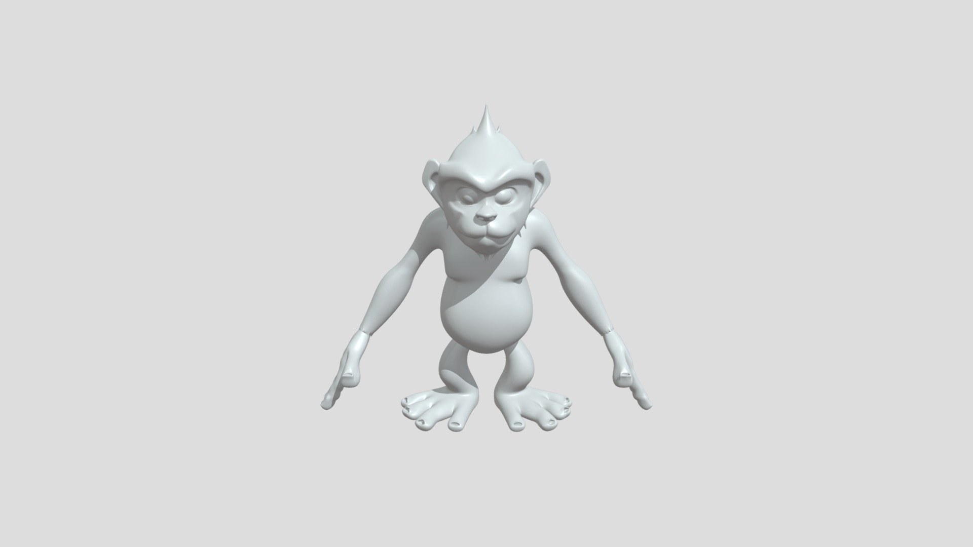 Cartoon monkey character - 3D model by kwesta26 [8c7f5bd] - Sketchfab