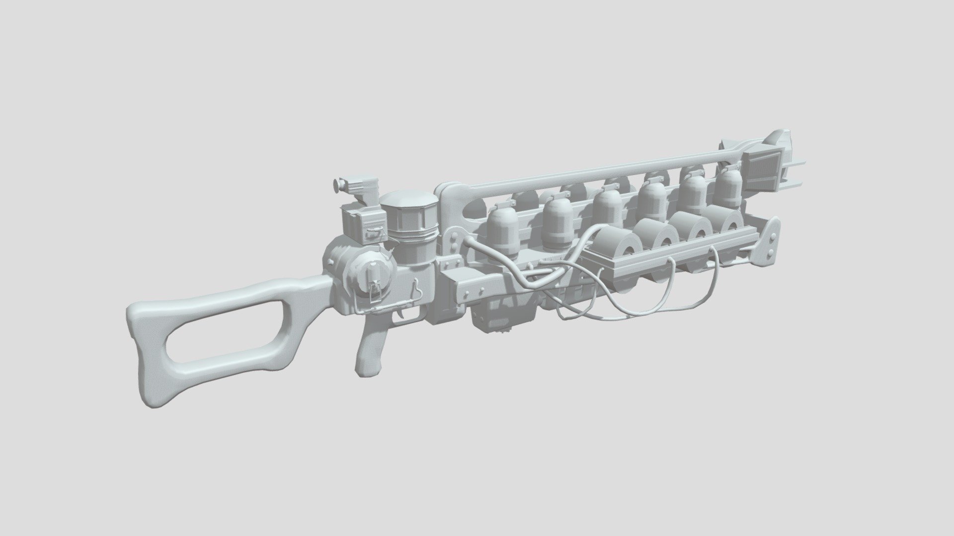 Fallout Gauss Gun - Download Free 3d Model By Iñaki 