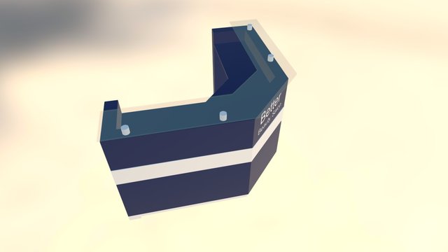 Counter For Saloon 3D Model