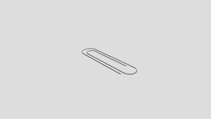 Paper Clip 3D Model