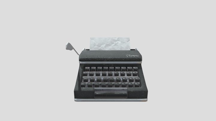 Olympia Typewriter 3D Model