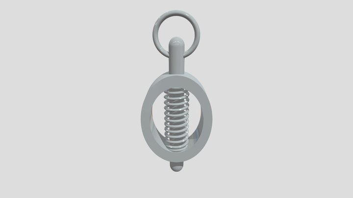 3D model Screw Eye hook VR / AR / low-poly