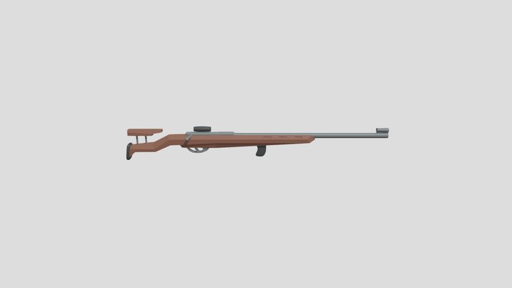 Olympic Rifle 3D Model
