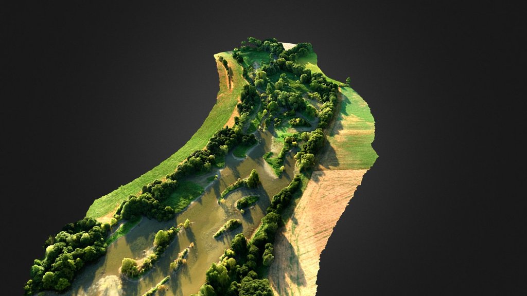 Part of Marcillé-Robert Lake (France)