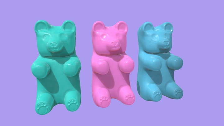 Gummy Bears 3D Model