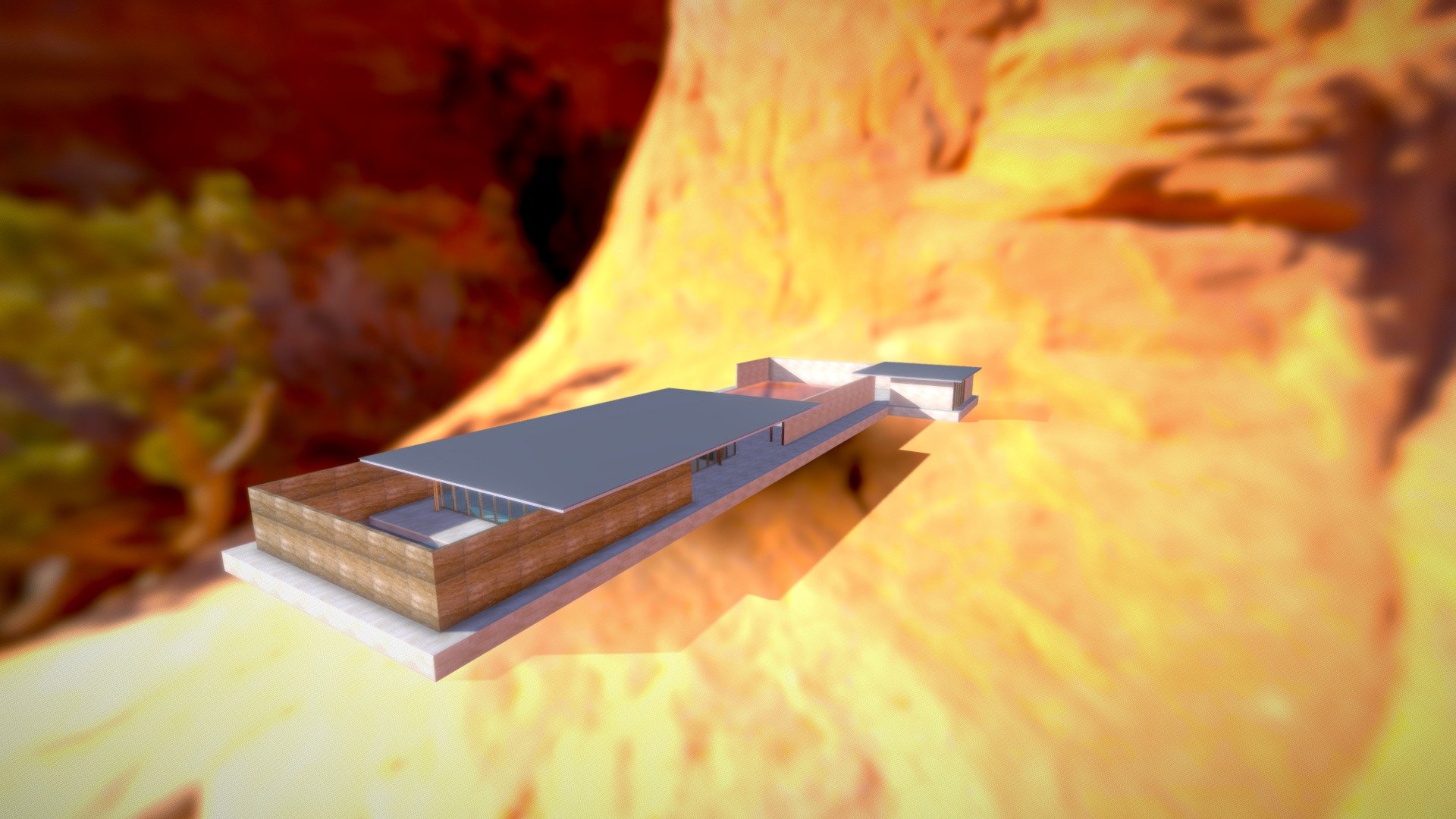 Barcelona Pavilion (3D Demo) — Sketchfab embed 3D viewer