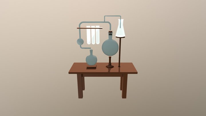 Chemical Lab Set 3D Model