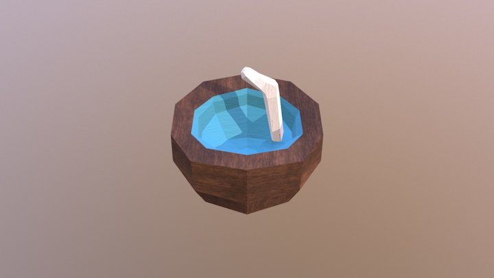 coconut fountain 3D Model