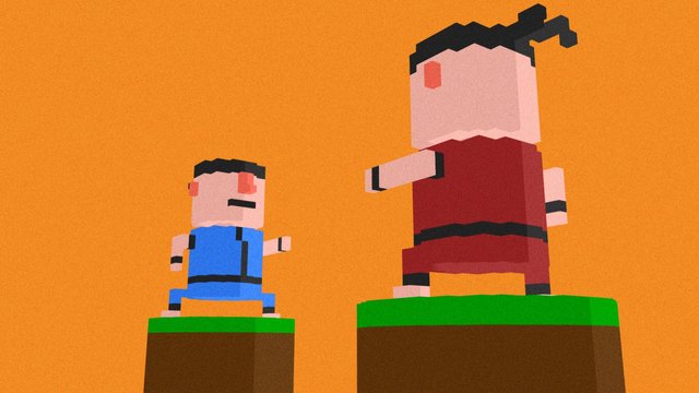 Daily Voxel #8 | Duel 3D Model