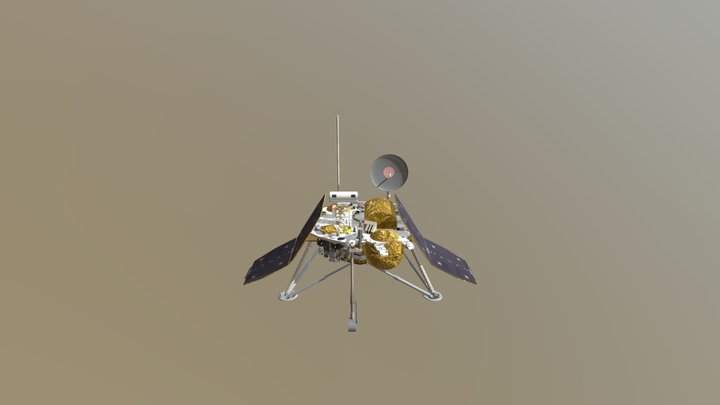 Mars Polar Lander 3D Model