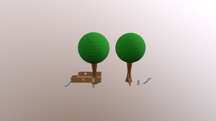 Simpson's Treehouse Evolved 3D Model