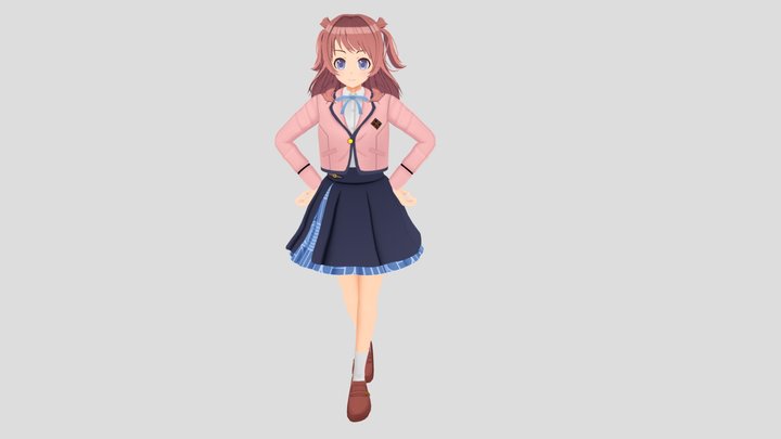 Hanami Saki 3D Model