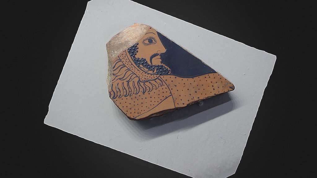 Frammento di cratere a figure rosse