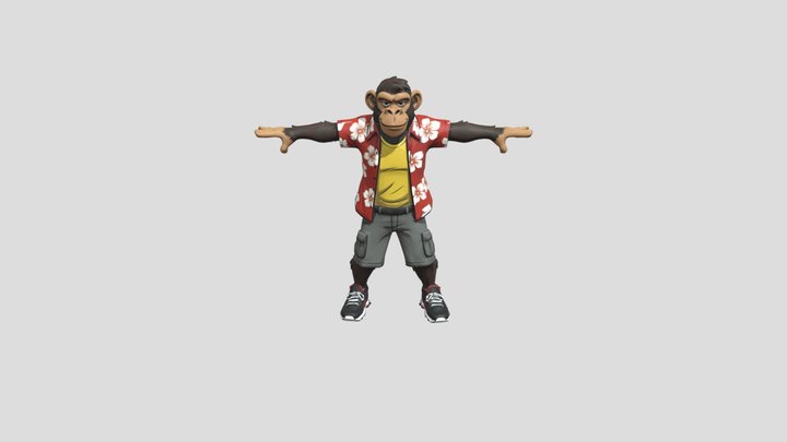 Chimp 1 3D Model
