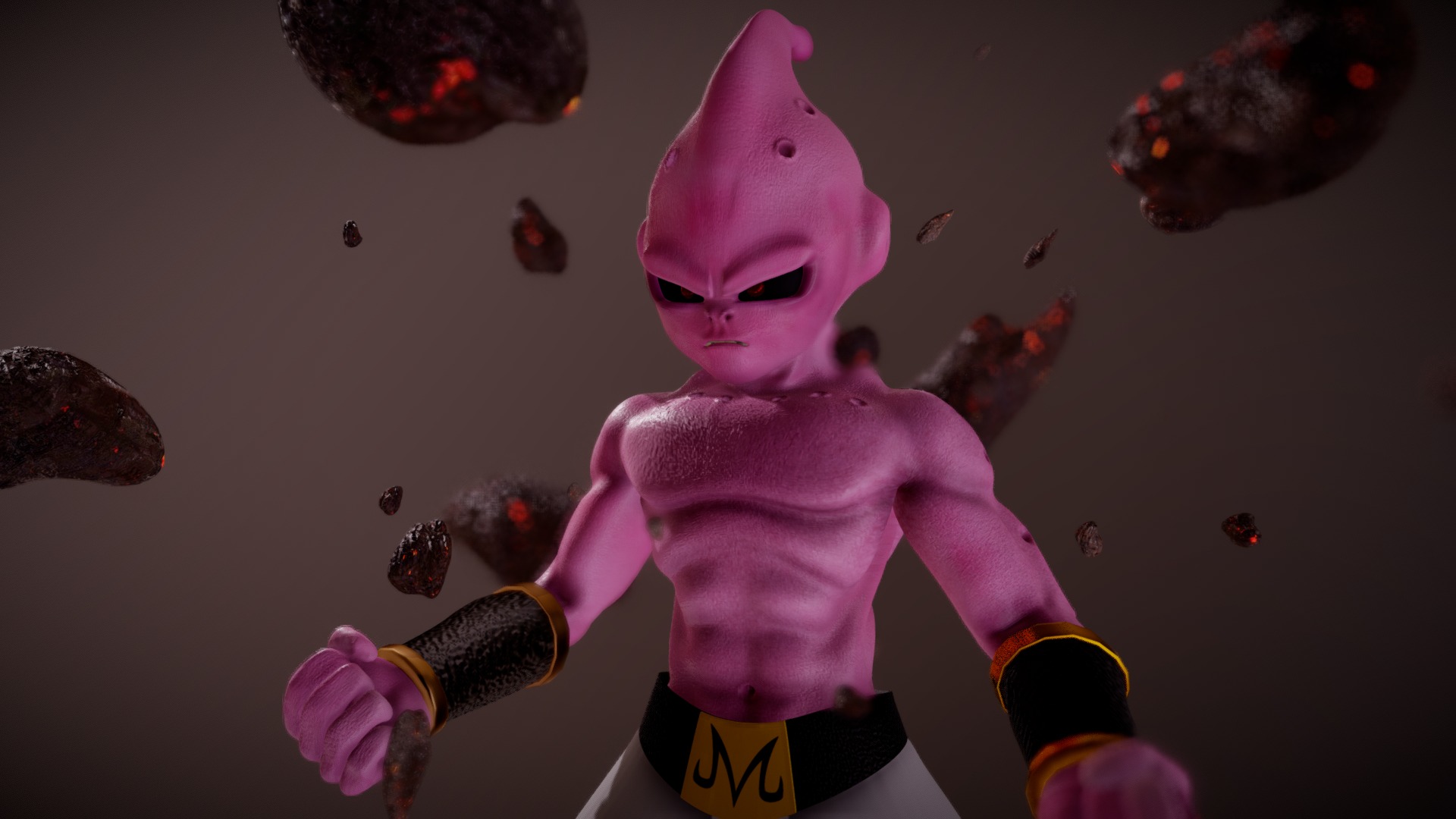 Kid Buu 3D model by Damo Designz (damodesignz) [8c8ae1c