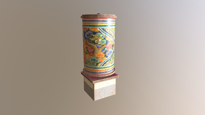 Tibetan Temple Decoration 3D Model