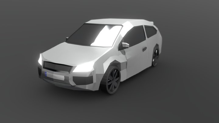 Low Poly Ford Focus 3D Model