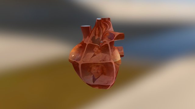 Heart w/Texture 3D Model