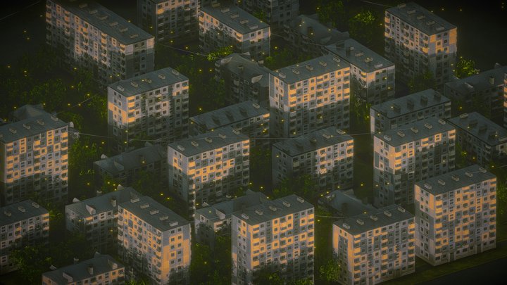 City Block 3D Model