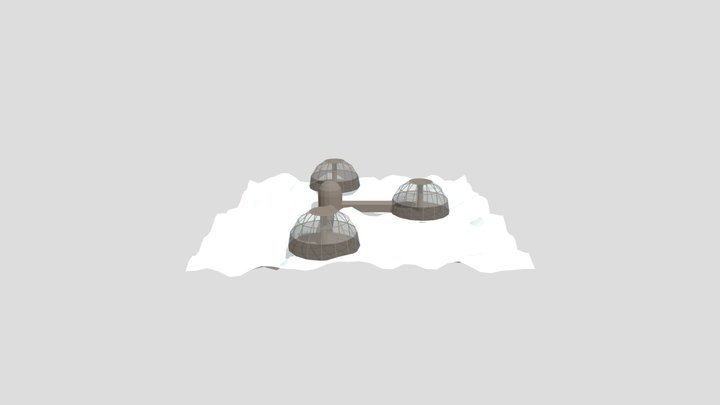 Moon Base 3D Model