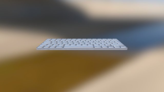 Apple Keyboard 3D Model
