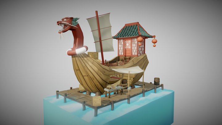 Chinese Shipwright 3D Model