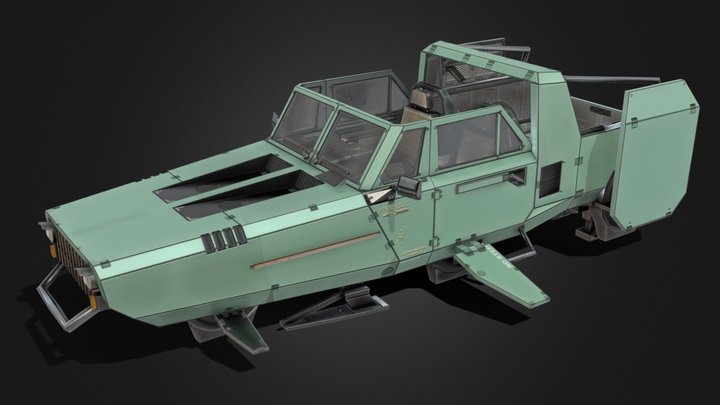 Pegasus Hover Truck 3D Model