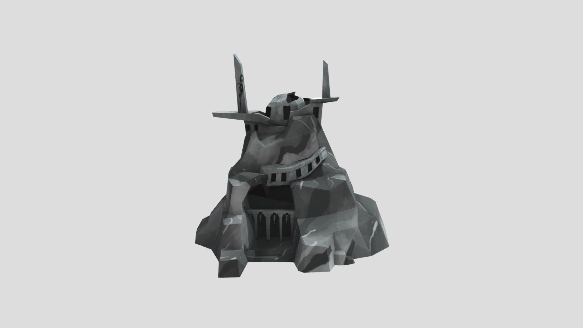 Temple Fortress Model — Sketchfab embed 3D viewer