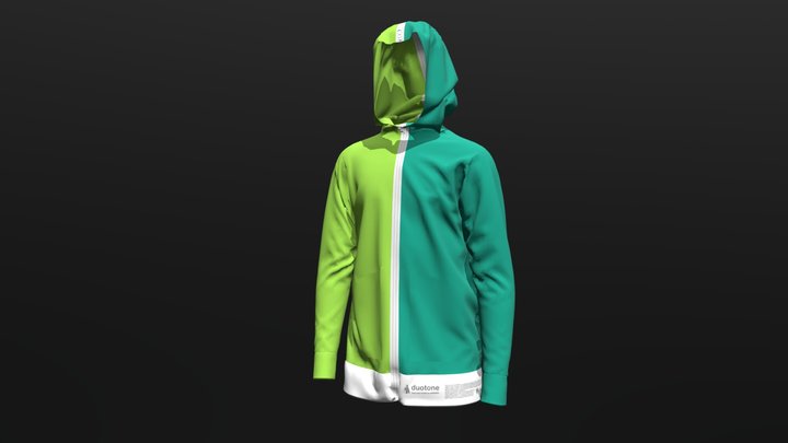 Mens Red/Blue Hoodie - Medium 3D Model