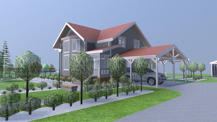 Land improvement in Suksun 3D Model