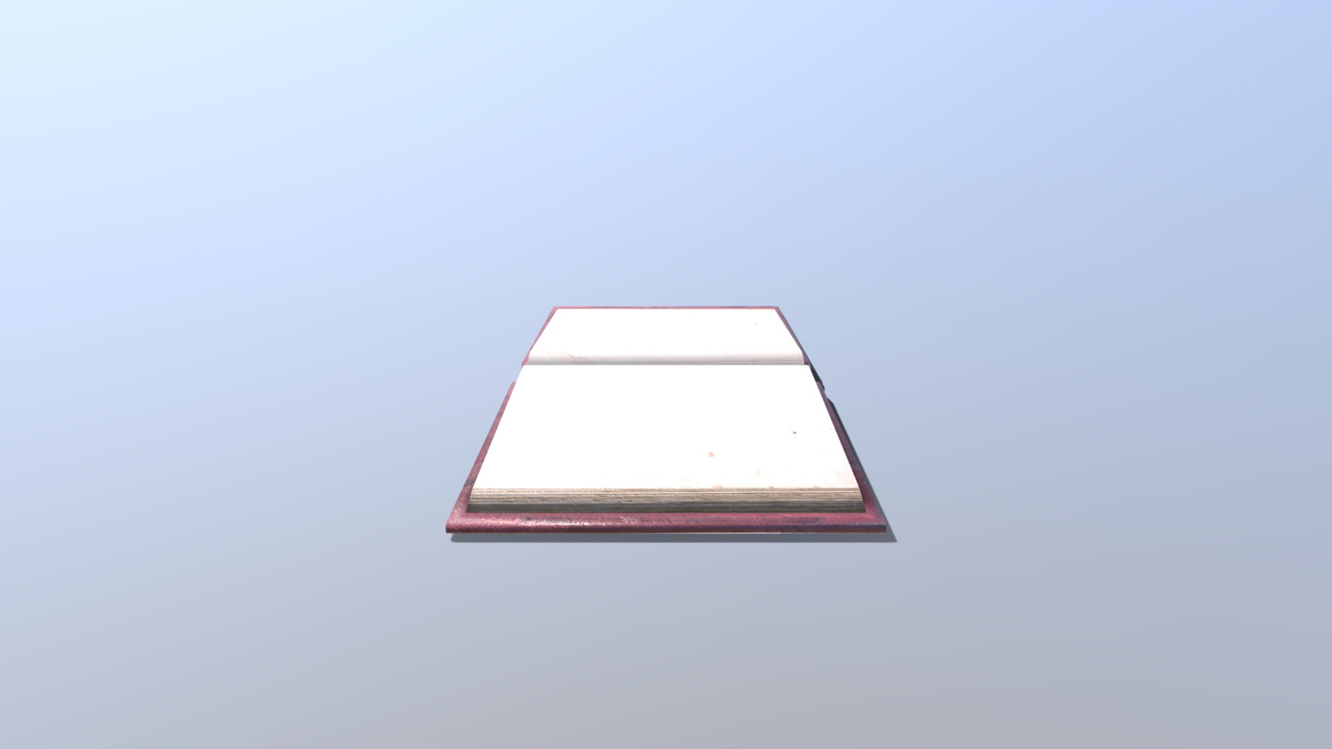3D model Book - This is a 3D model of the Book. The 3D model is about a white square with a red line.