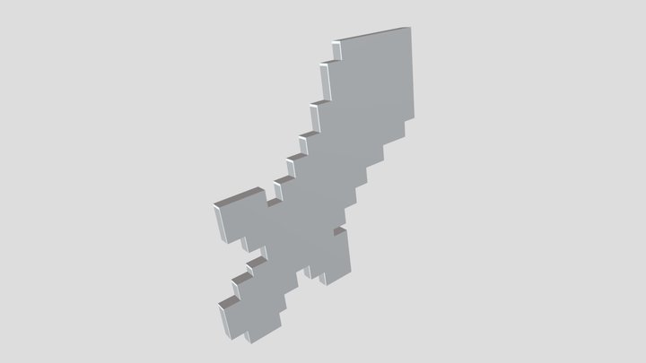 Blockman GO Sword (No Texture) 3D Model