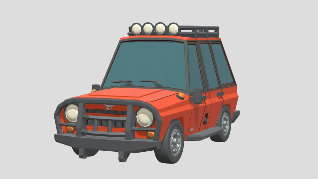 UAZ Hunter stylized (for 3d print)