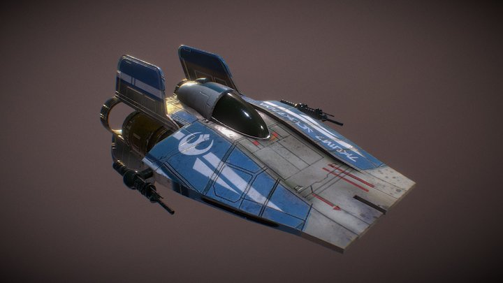 A-wing starfighter 3D Model