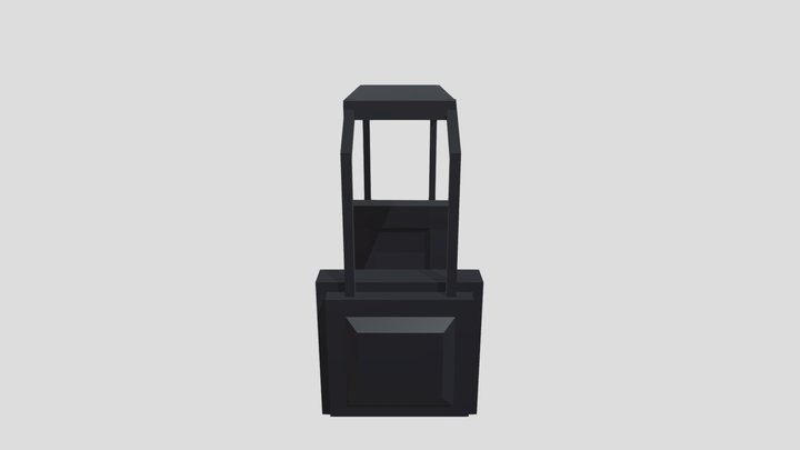 Low Poly Headphones 3D Model