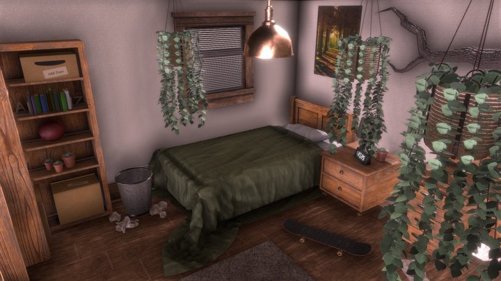 Biology (Plant) Major Bedroom 3D Model