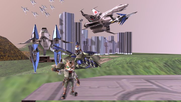 Star Fox vs Star Wolf 3D Model