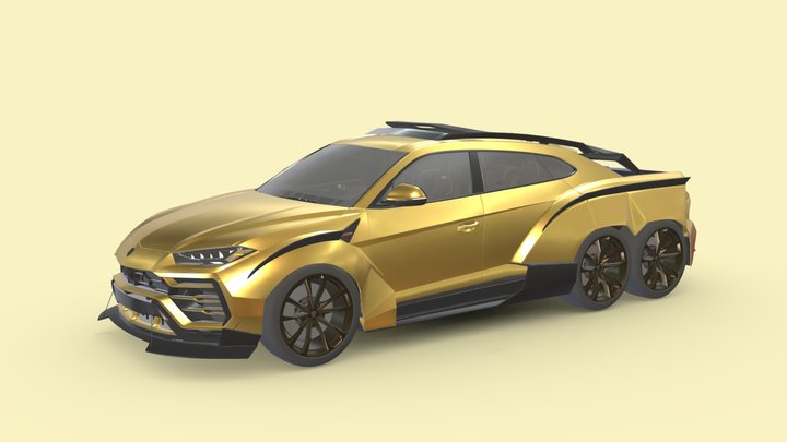 Lamborghini Urus Pickup 3D Model