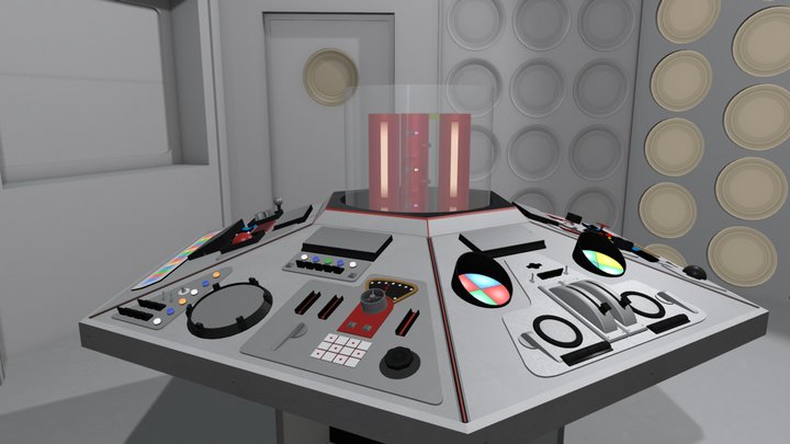 1977 TARDIS Interior 3D Model