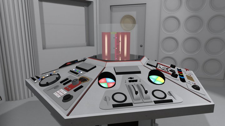 1977 TARDIS Interior 3D Model