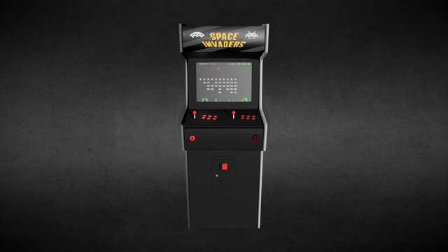 Arcade Invaders 3D Model