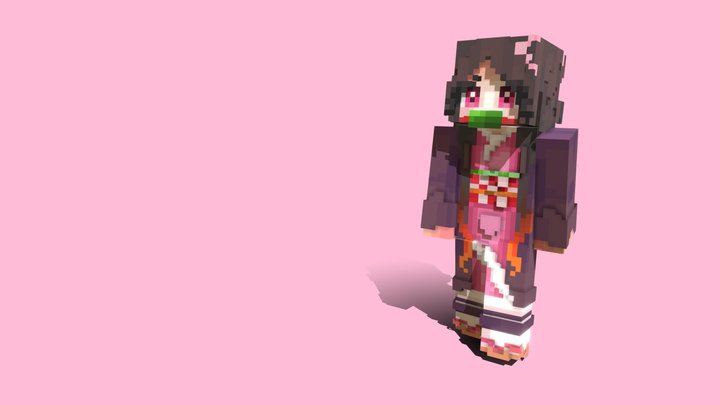 Demon Slayer Skin Pack Minecraft Bedrock 3D Model